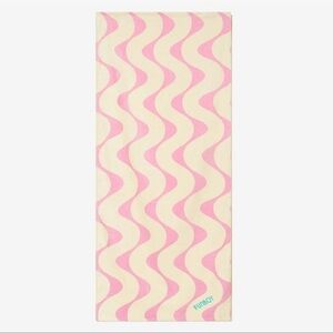 Oversized Funboy Pink and Yellow Poolside Leisure Club Beach Towel 68" L x 30" W